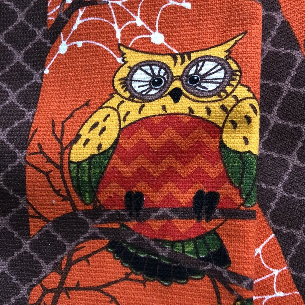 Kay Dee Kitchen Towels Owl Fall Harvest Design